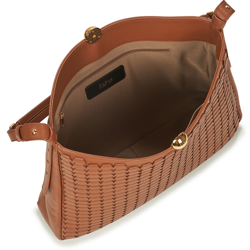 Furla FURLA Sac bandouli&egrave;re souple SFERA M marron pour femme - 5