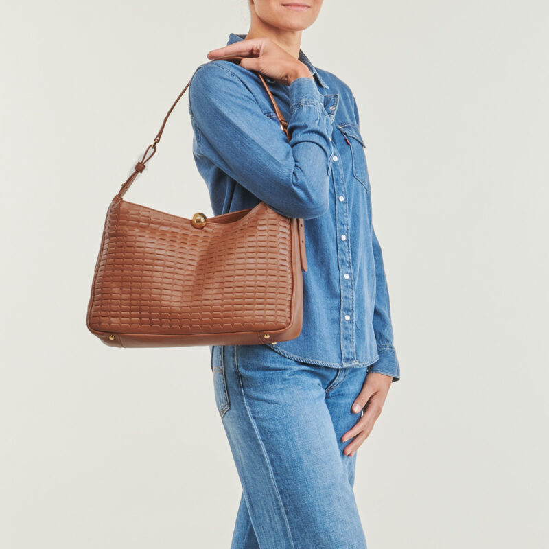Furla FURLA Sac bandouli&egrave;re souple SFERA M marron pour femme - 6