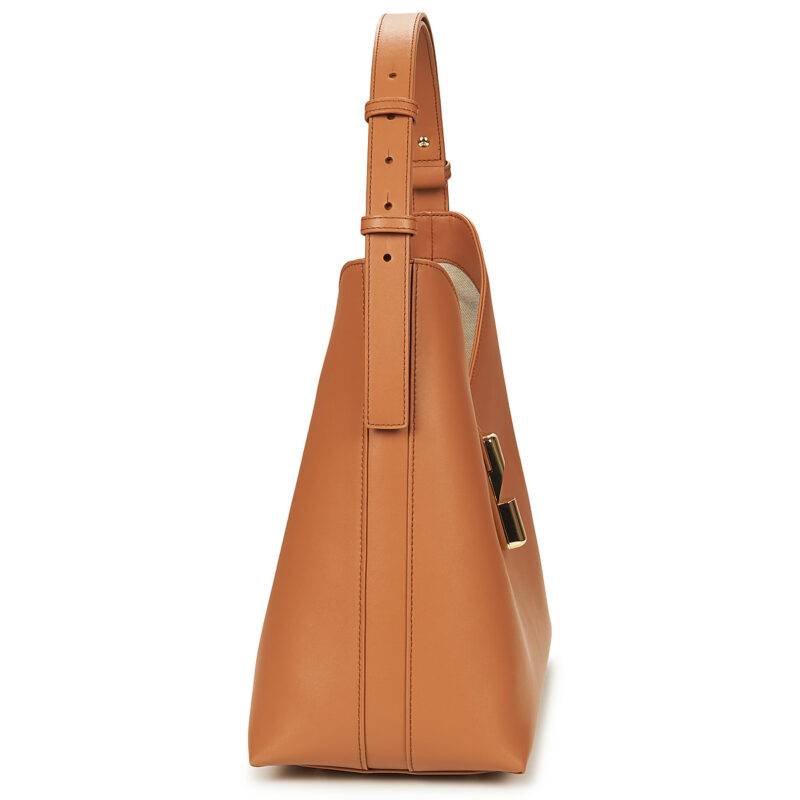 Furla FURLA Sac bandouli&egrave;re femme GOCCIA M HOBO marron - 3