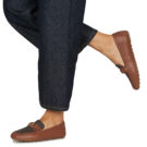 MICHAEL Michael Kors MANDY LOAFER MOC Brown Women's Moccasins - 8