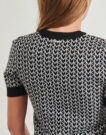 Camicetta  MICHAEL Michael Kors  MK JACQUARD SS CREW  Multicolore -  Camicette Donna - 5