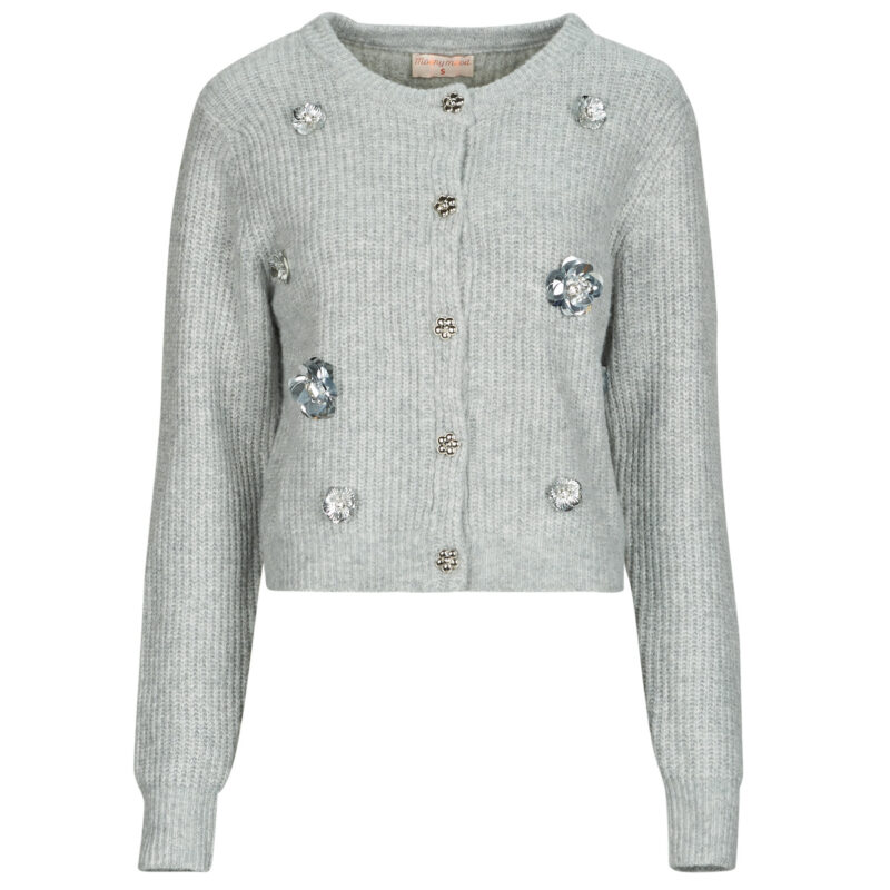 Chaleco / C&aacute;rdigan Moony Mood Chaleco/c&aacute;rdigan gris para mujer ELLIA - 1