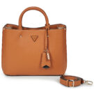 Donna Guess MERIDIAN II GIRLFRIEND SATCHEL Marrone Borsetta Donna - 1
