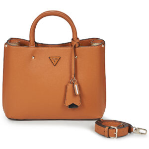 Donna Guess MERIDIAN II GIRLFRIEND SATCHEL Marrone Borsetta Donna