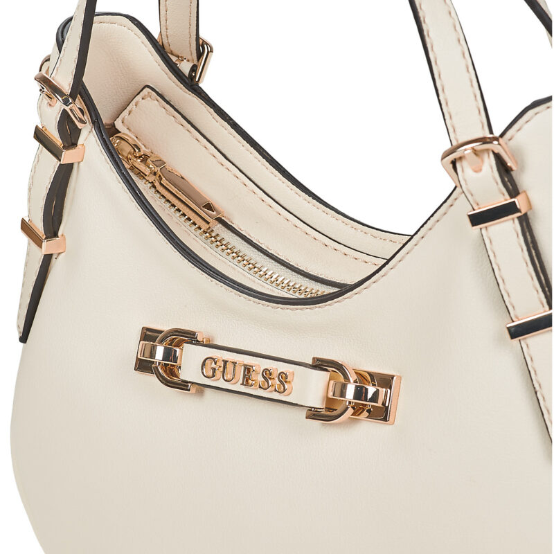Guess LEFIA SMALL SATCHEL Beige Borse a spalla Donna - 4