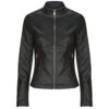 Giacca in pelle  Moony Mood  PUIRI  Nero -   Giacche in pelle Donna