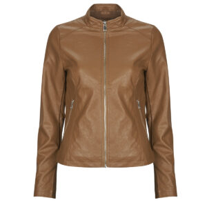 Giacca in pelle  Moony Mood  PUIRI  Marrone -   Giacche in pelle Donna