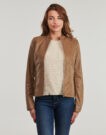 Giacca in pelle  Moony Mood  PUIRI  Marrone -   Giacche in pelle Donna - 2
