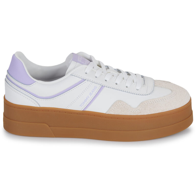 Baskets basses Tommy Jeans THE GREENWICH FLATFORM beiges pour femme - Pointure 2