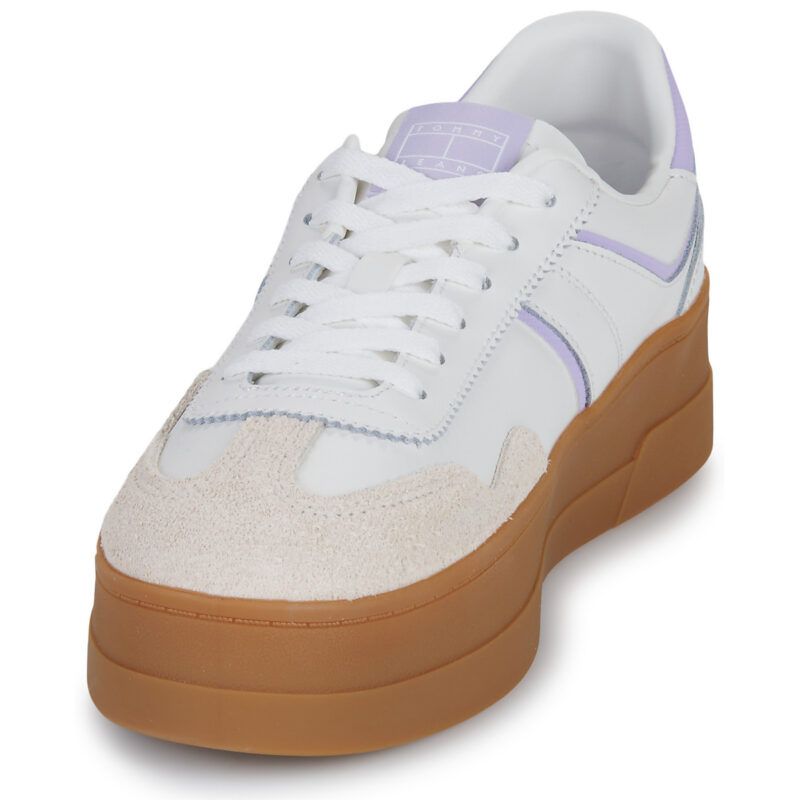 Baskets basses Tommy Jeans THE GREENWICH FLATFORM beiges pour femme - Pointure 3