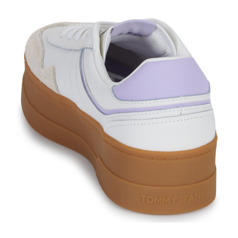 Baskets basses Tommy Jeans THE GREENWICH FLATFORM beiges pour femme - Pointure 5