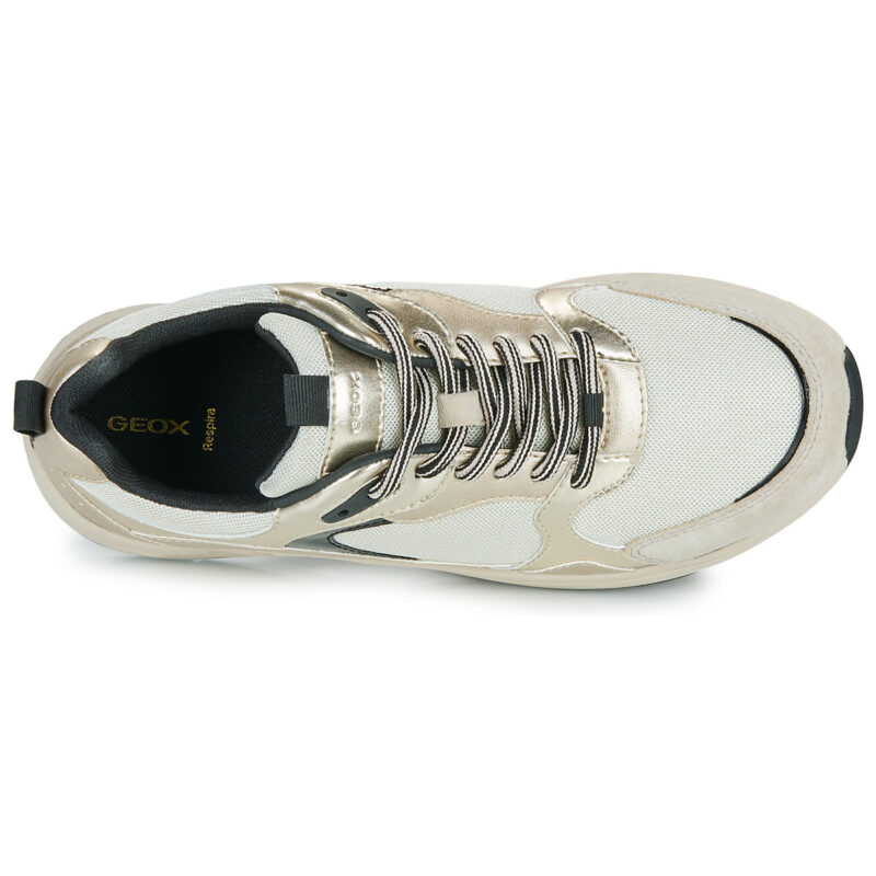 Geox D ZARVIA A Beige Damen-Sneaker, niedrig geschnitten - Gr&ouml;&szlig;e 6