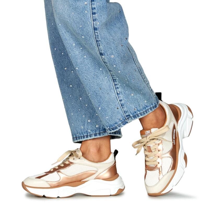 Love Moschino STARDUST Oro Sneakers basse Donna - 8