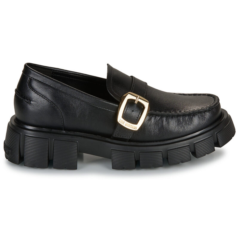 Love Moschino WINTER TASSEL Nero Mocassini Donna - 2