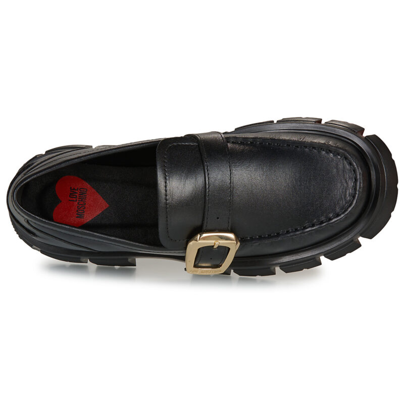 Love Moschino WINTER TASSEL Nero Mocassini Donna - 6