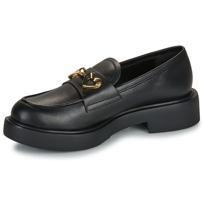 Love Moschino NEW CITY LOVE Nero Mocassini Donna - 4