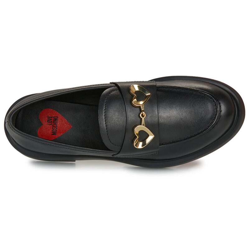 Love Moschino NEW CITY LOVE Nero Mocassini Donna - 6