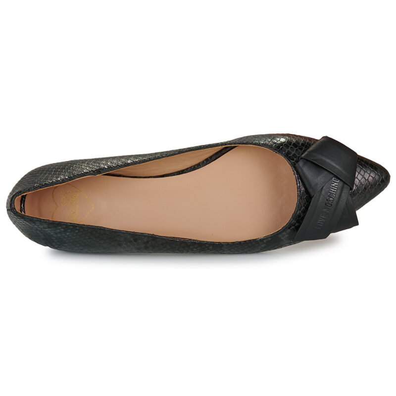 Love Moschino PADDED BOW Nero Ballerine Donna - 6