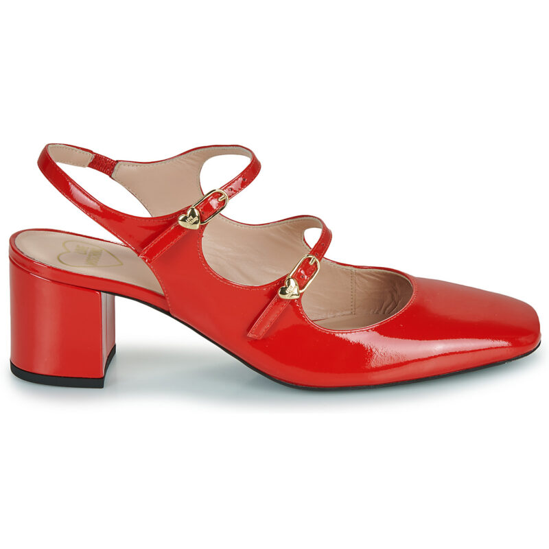 Love Moschino ESSENTIAL LOVE Rosso Ballerine Donna - 2