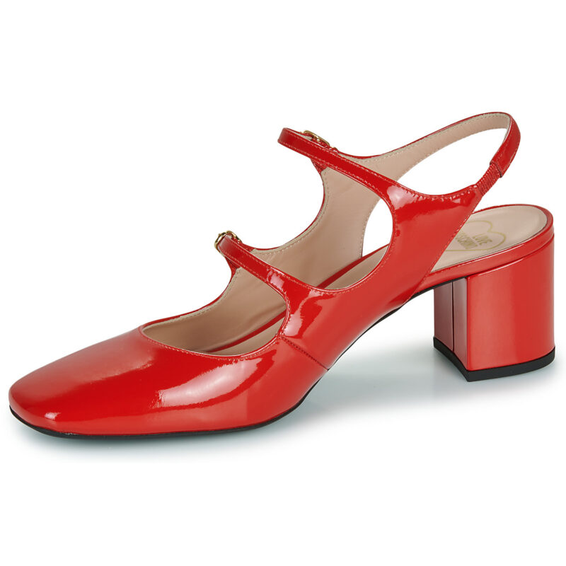 Love Moschino ESSENTIAL LOVE Rosso Ballerine Donna - 4