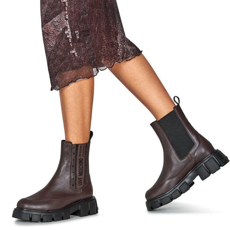 Love Moschino WINTER TASSEL Marrone Stivaletti Donna - 8