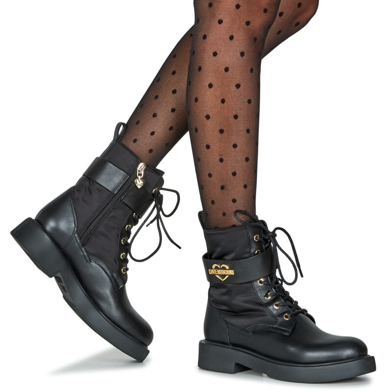 Love Moschino NEW CITY LOVE Nero Stivaletti Donna - 8