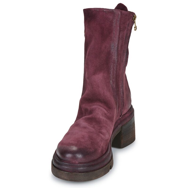 Airstep / AS98 EASY MID Rote Damen-Ankle-Boots - Gr&ouml;&szlig;e 3