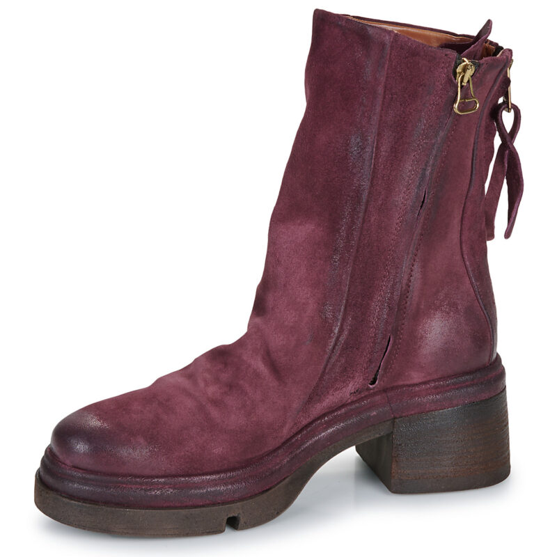 Airstep / AS98 EASY MID Rote Damen-Ankle-Boots - Gr&ouml;&szlig;e 4