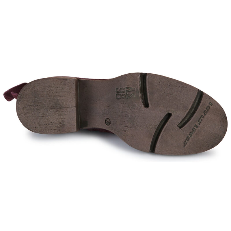 Airstep / AS98 EASY MID Rote Damen-Ankle-Boots - Gr&ouml;&szlig;e 7