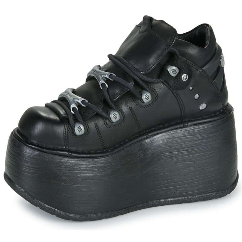 New Rock  M-106N-S77  Nero -  Stivaletti Donna - 4
