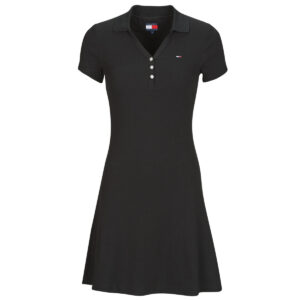 Abito corto    TJW F F RIB POLO DRESS EXT  Nero