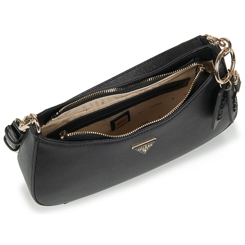 Guess NOELLE II TOP ZIP SHOULDER BAG Nero Borse a spalla Donna - 5