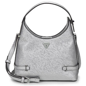 Borsa a spalla donna Guess  ROSALBA SMALL HOBO CROSSBODY  Argento Guess 190231964759