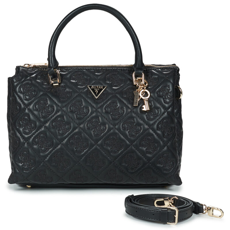 Borsette donna Guess  ADELASIA MULTI COMP SATCHEL  Nero Guess 190231965039