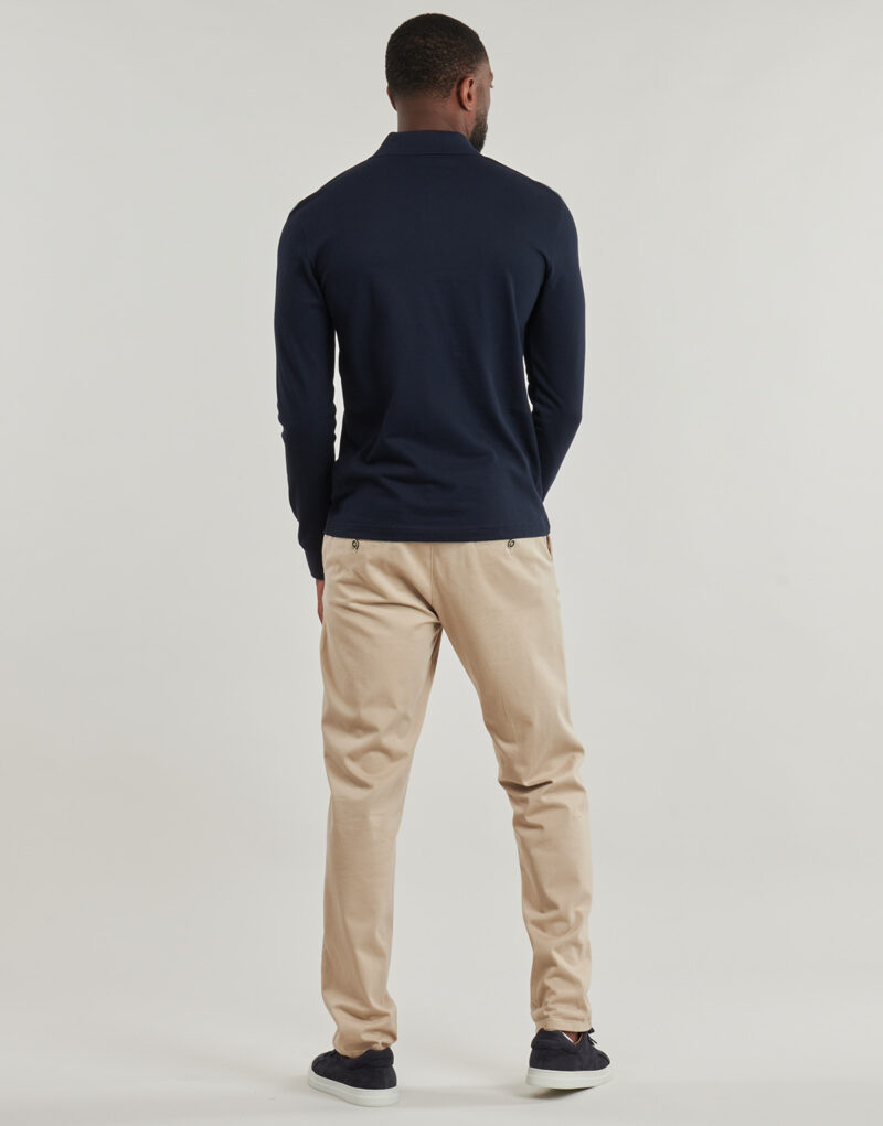 Polo &agrave; manches longues BOSS Passerby bleu pour homme - Taille 4