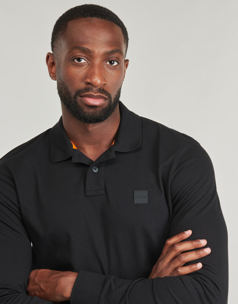 Polo maniche lunghe  BOSS  Passerby  Nero -  Polo maniche lunghe Uomo - 5