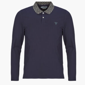 Polo maniche lunghe uomo Guess  STU LS POLO  Marine Guess 7628907033551