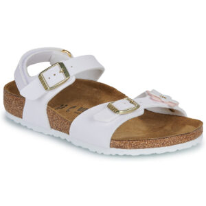 Sandali bambini ragazza BIRKENSTOCK  Rio AS Kids Flowers BF White  Bianco BIRKENSTOCK 4067707073887