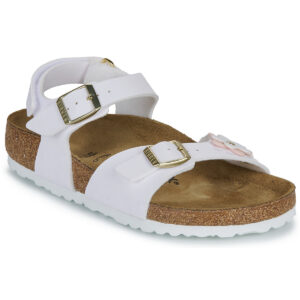 Sandali bambini ragazza BIRKENSTOCK  Rio AS Kids Flowers BF White  Bianco BIRKENSTOCK 4067707074327
