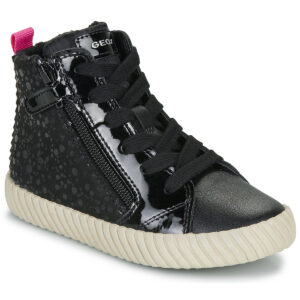 Scarpe bambini ragazza Geox  J MIRROLESS GIRL  Nero Geox 8058192446597