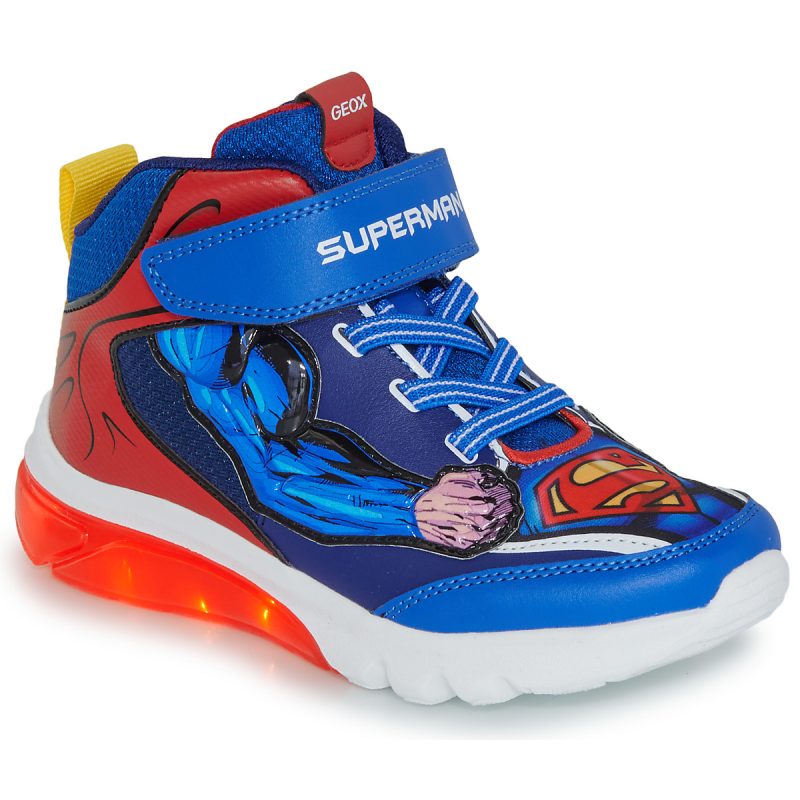 Geox Baskets bleues J CIBERDRON BOY SUPERMAN pour enfant - 6