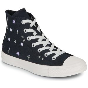 Sneakers alte    CHUCK TAYLOR ALL STAR EMBROIDERED FLOWERS  Nero
