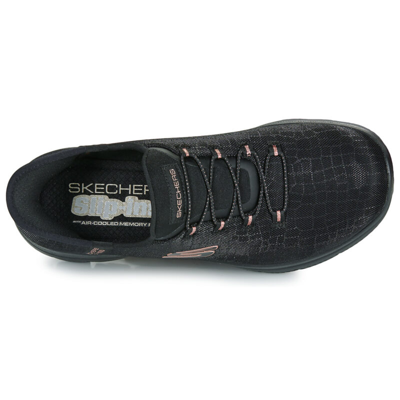 Skechers SUMMITS CLASSY NIGHT SLIP-INS Black Low Sneakers Women - 6