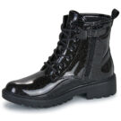 Geox J CASEY GIRL GLITTER Nero Boots Bambina - 4