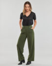 Pantaloni morbidi / Pantaloni alla zuava Only ONLSANIA BUTTON PANT JRS Kaki - Pantaloni morbidi / Pantaloni alla zuava Donna - 3