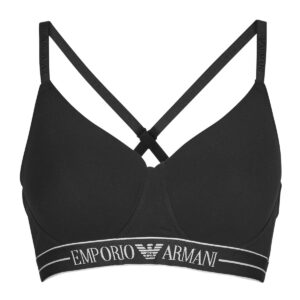 Brassiere  Emporio Armani  EVERYDAY COTTON PADDED SOFT COUTOUR BRA  Nero -  Brassiere Donna