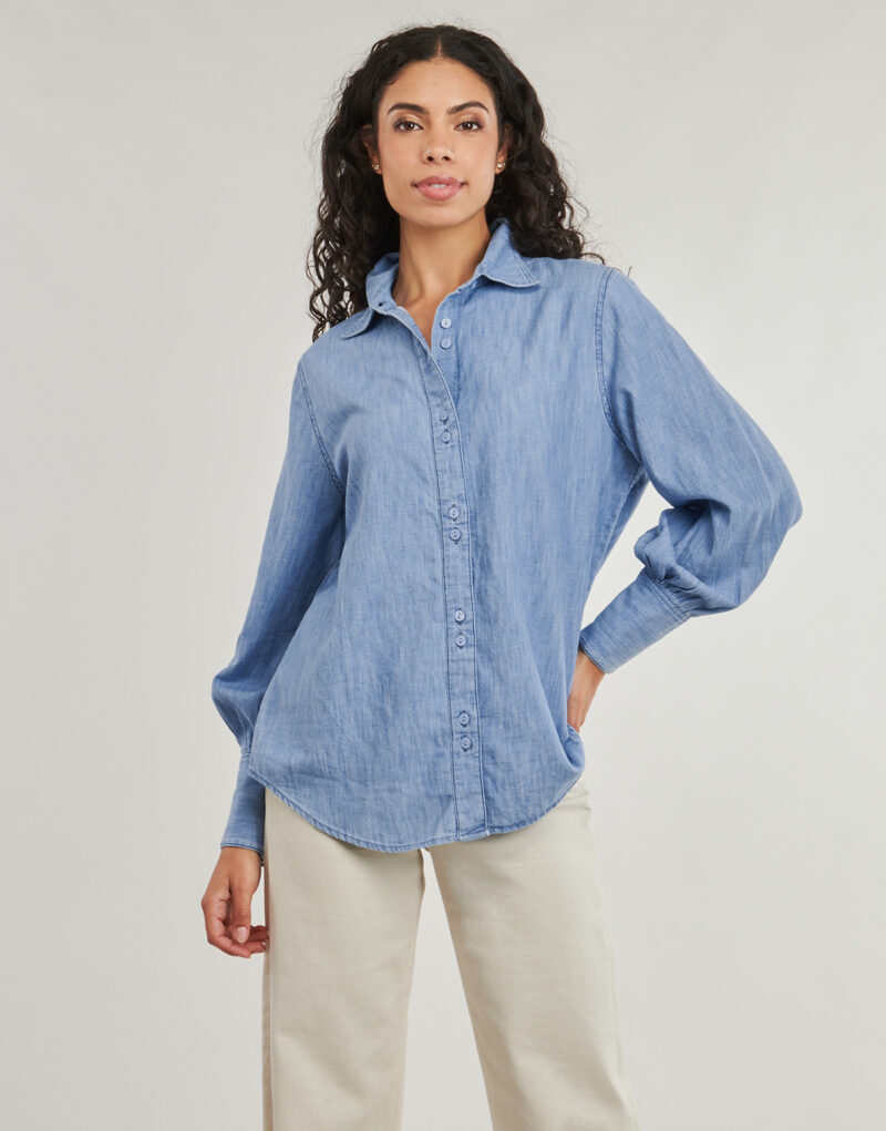 Camicia  Lee  BALLOON SLEEVE SHIRT  Blu -  Camicie Donna - 2