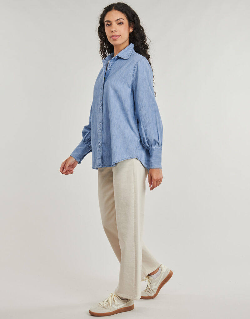 Camicia  Lee  BALLOON SLEEVE SHIRT  Blu -  Camicie Donna - 3
