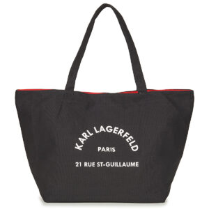 Karl Lagerfeld K/RSG CANVAS SHOPPER Nero Borse Shopping Donna