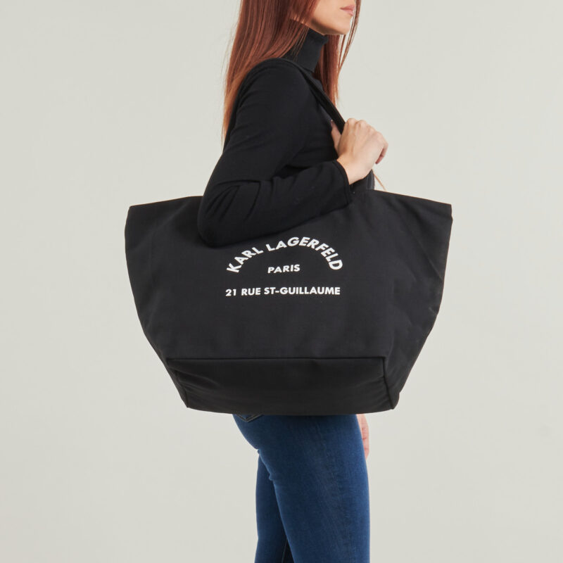 Karl Lagerfeld K/RSG CANVAS SHOPPER Nero Borse Shopping Donna - 6